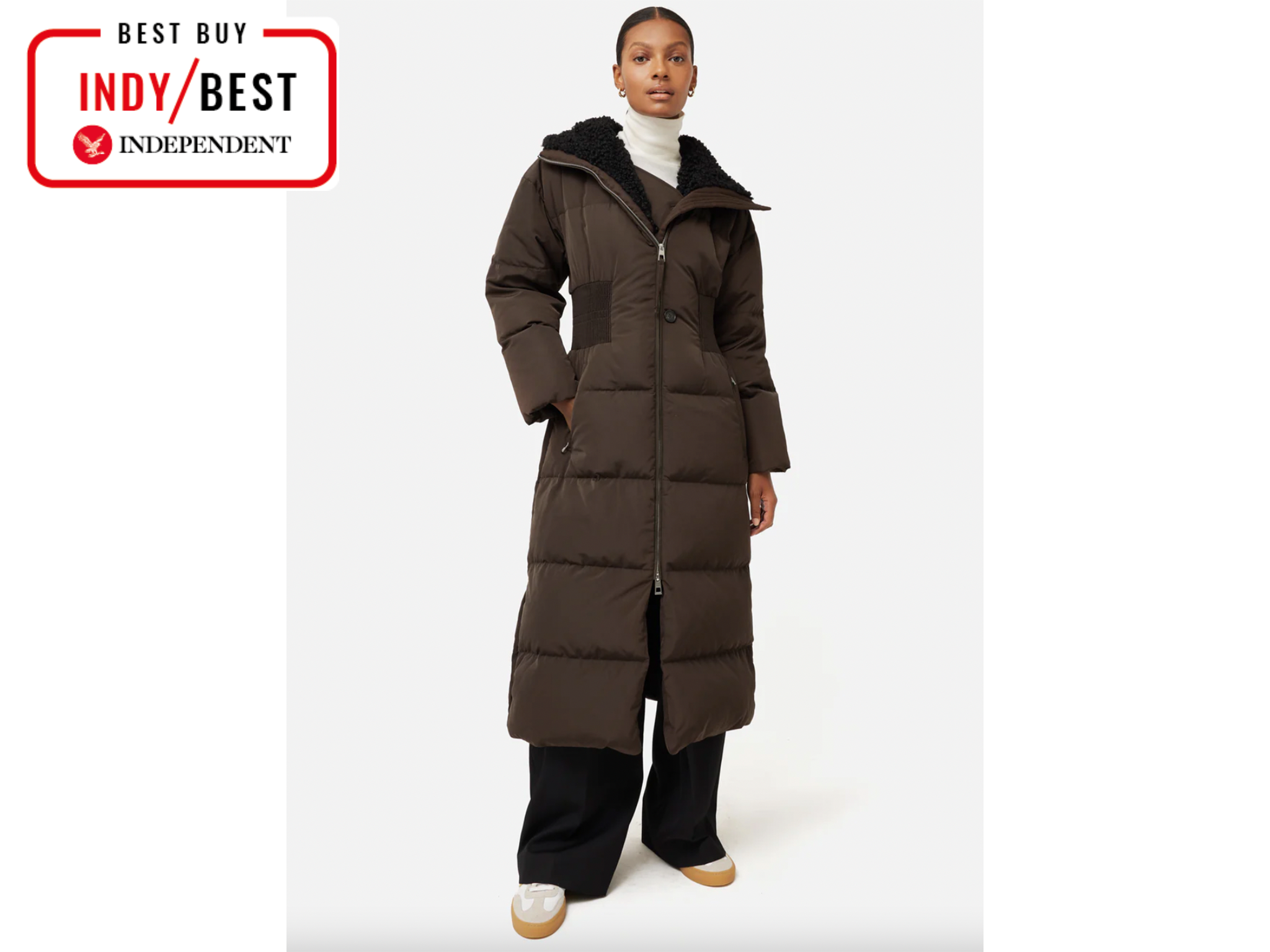 Maxi length down outlet coat